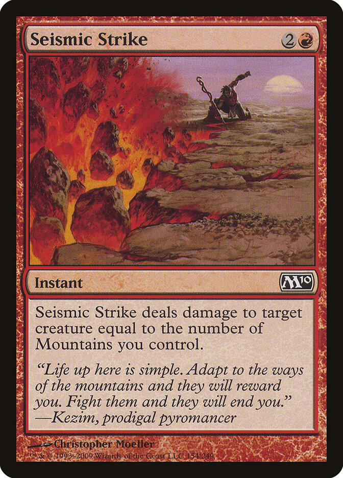 Seismic Strike card front