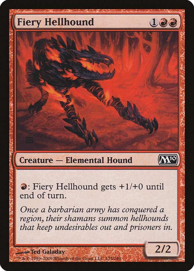Fiery Hellhound card front