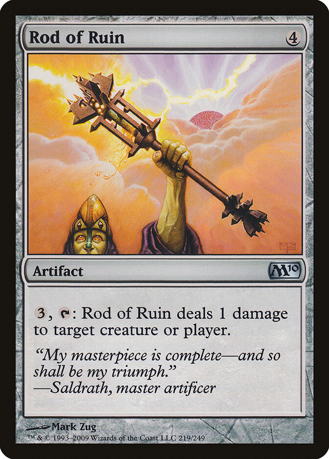 Rod of Ruin card front