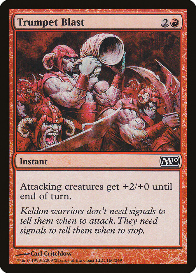 Trumpet Blast card front