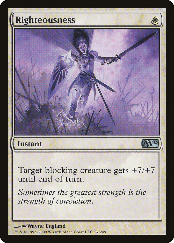 Righteousness card front
