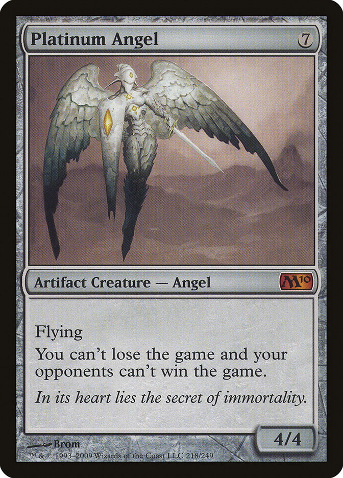 Platinum Angel card front