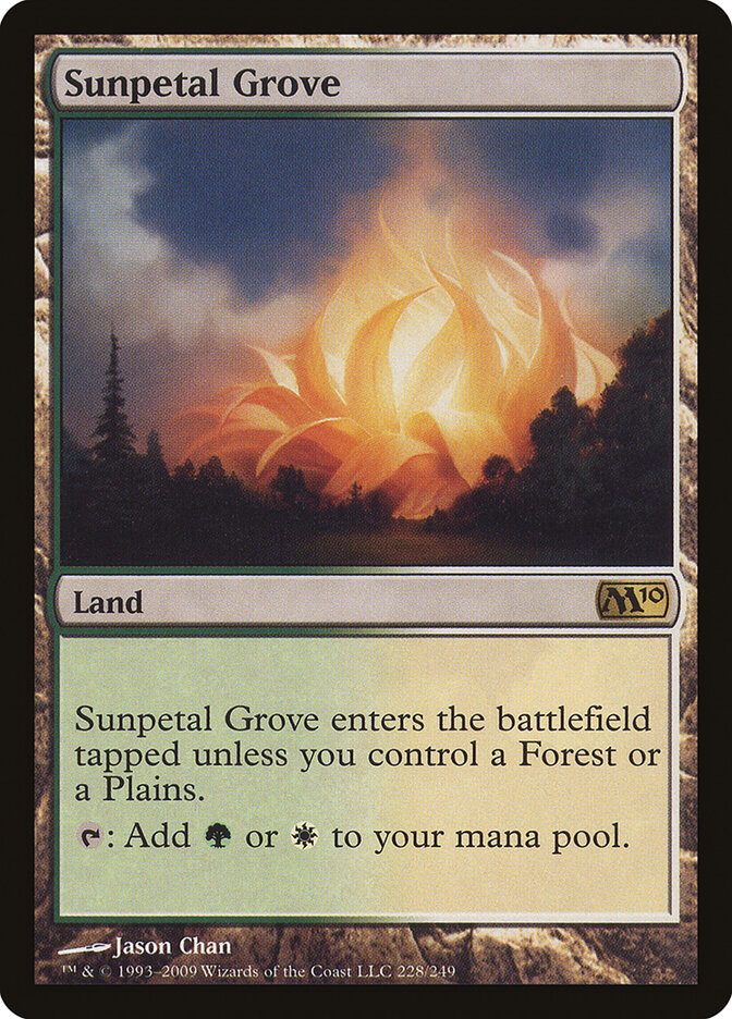 Sunpetal Grove card front