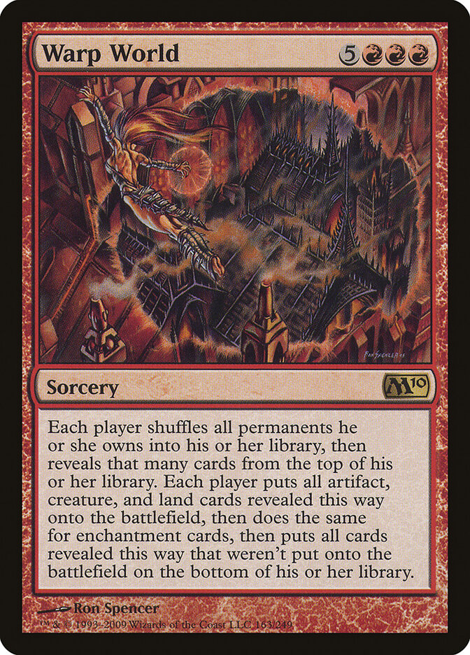 Warp World card front