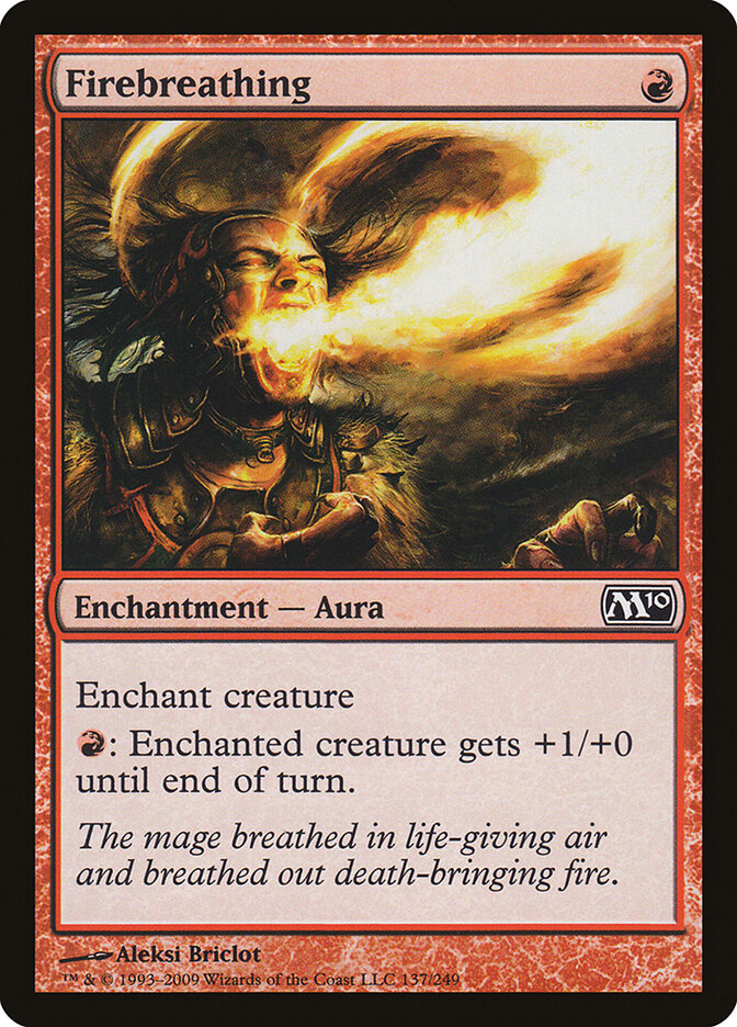Firebreathing card front