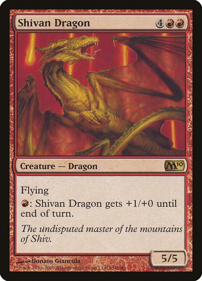 Shivan Dragon card front