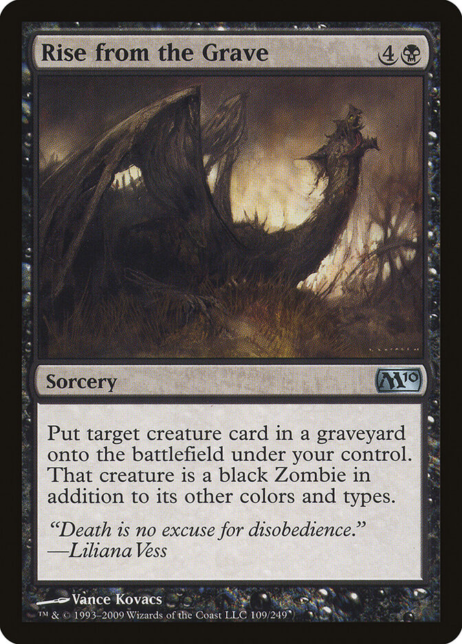 Rise from the Grave card front