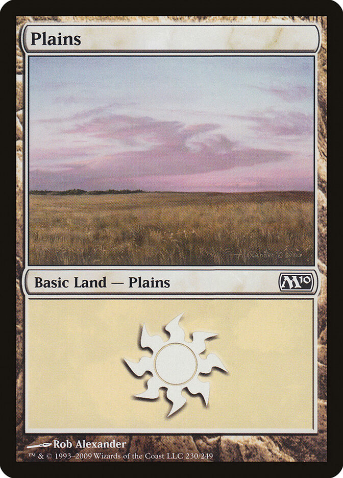 Plains card front