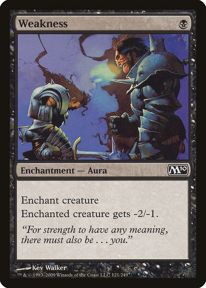 Weakness card front