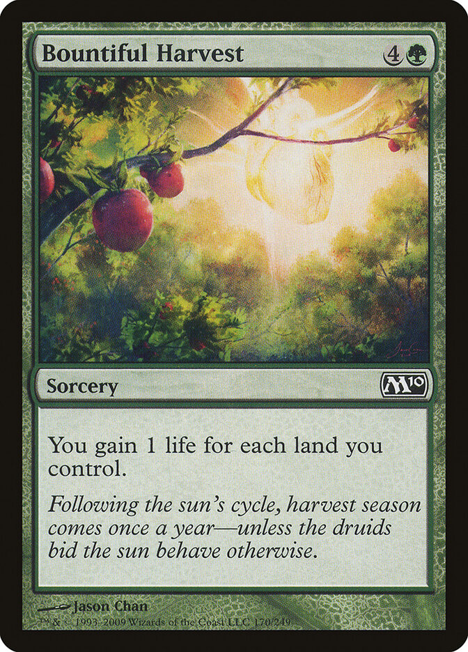 Bountiful Harvest card front