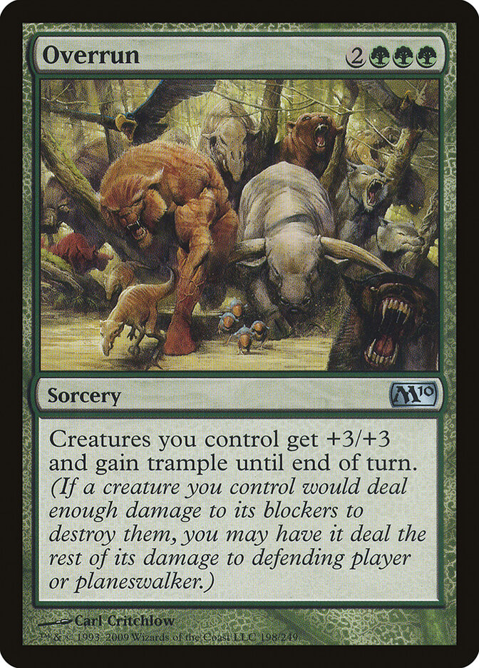 Overrun card front