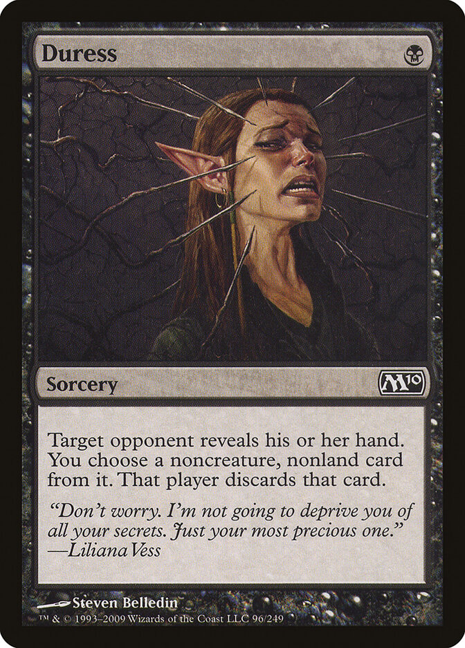 Duress card front