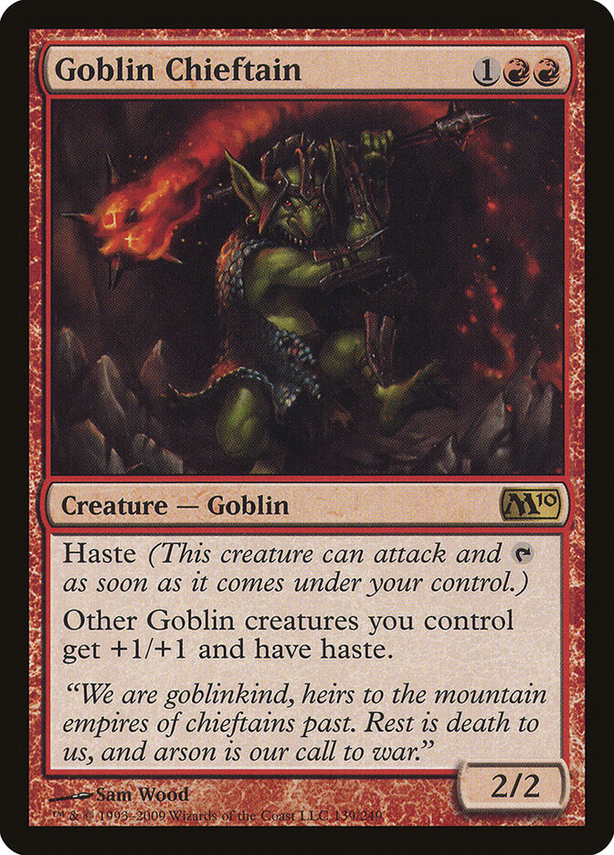 Goblin Chieftain card front