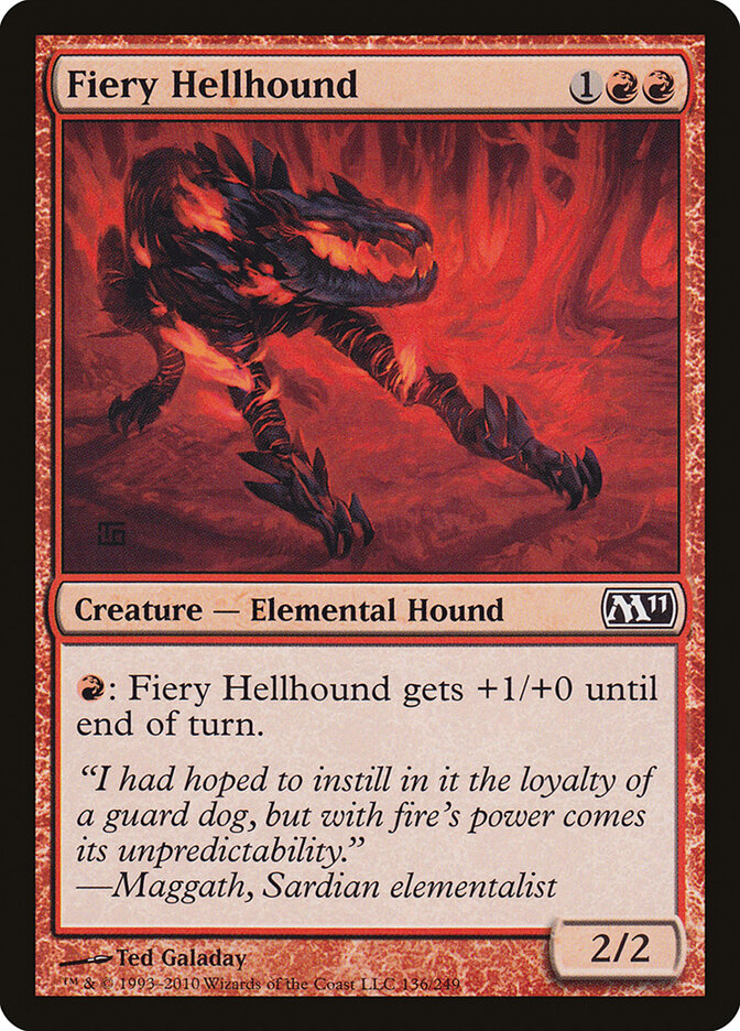 Fiery Hellhound card front