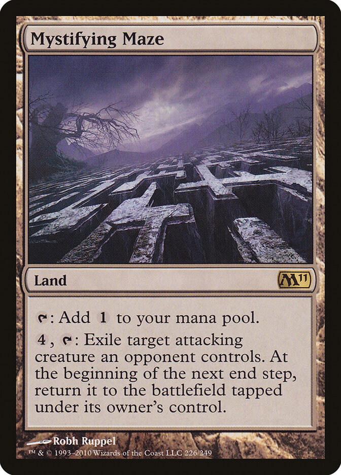 Mystifying Maze card front