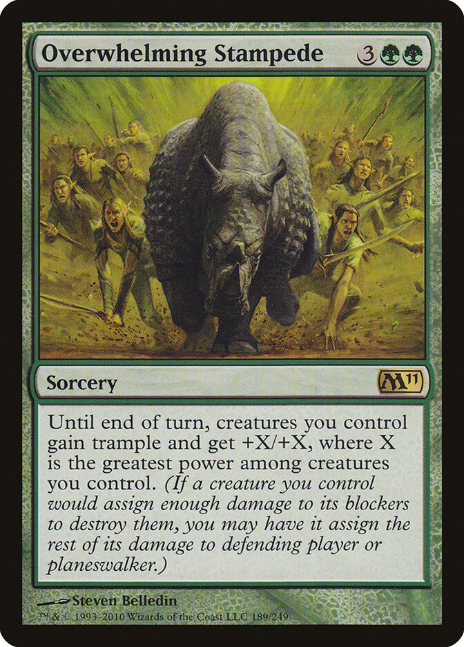 Overwhelming Stampede card front