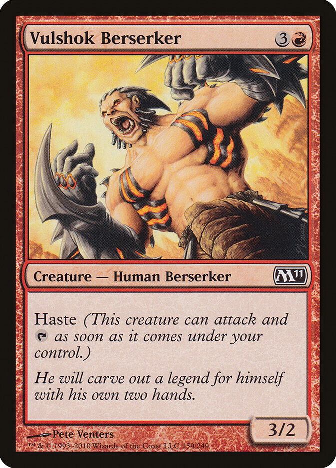 Vulshok Berserker card front