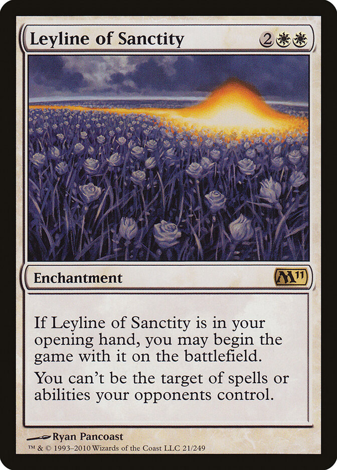 Leyline of Sanctity card front