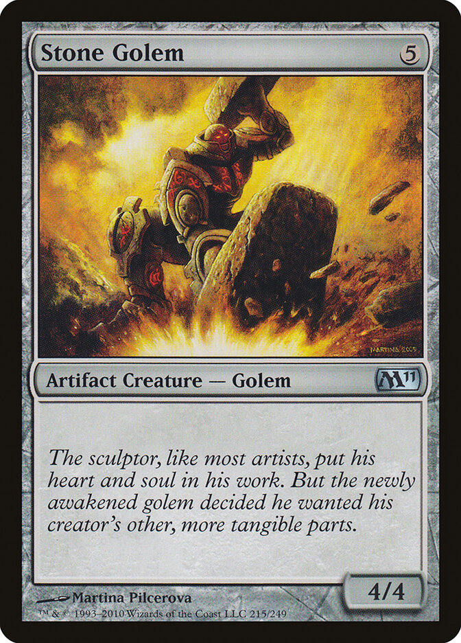 Stone Golem card front
