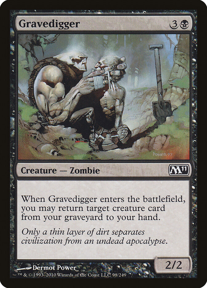 Gravedigger card front