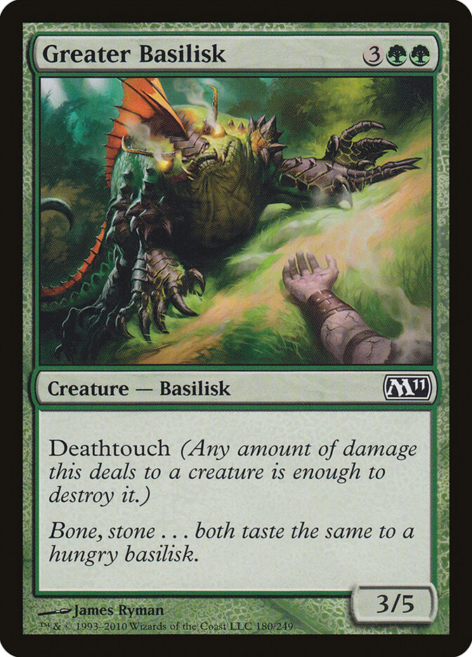 Greater Basilisk card front