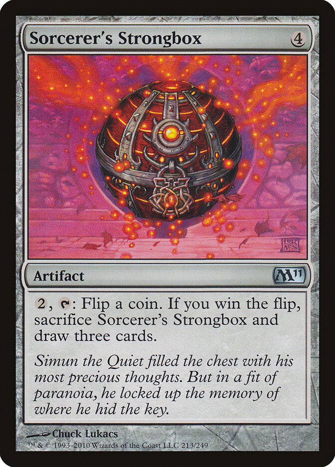 Sorcerer's Strongbox card front