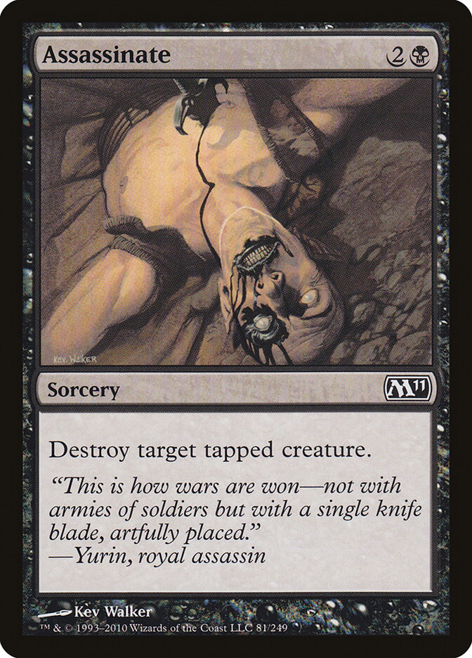 Assassinate card front
