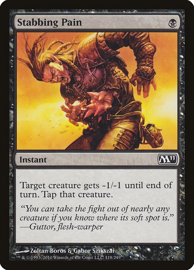 Stabbing Pain card front