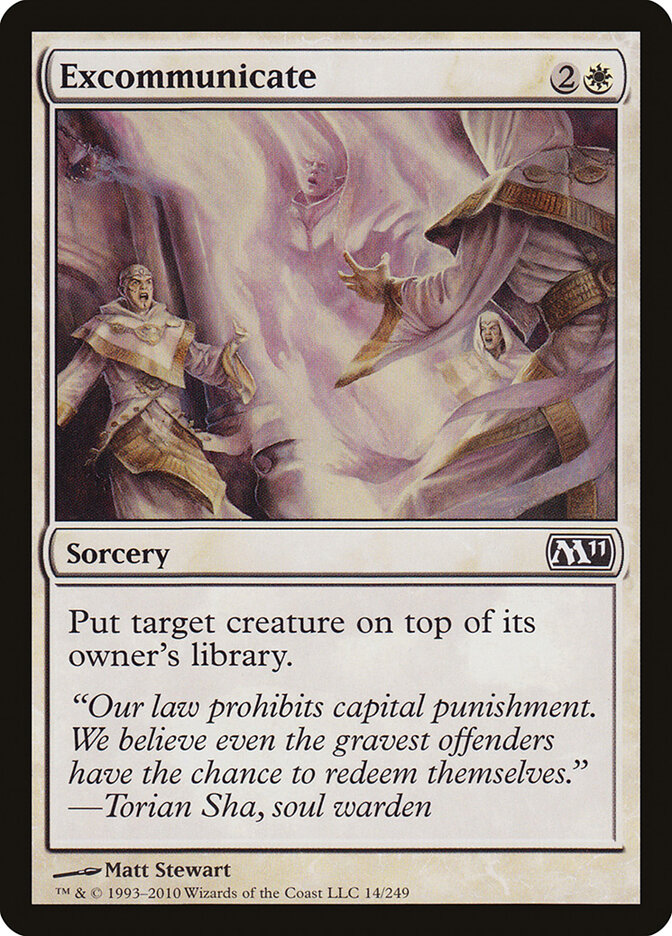 Excommunicate card front