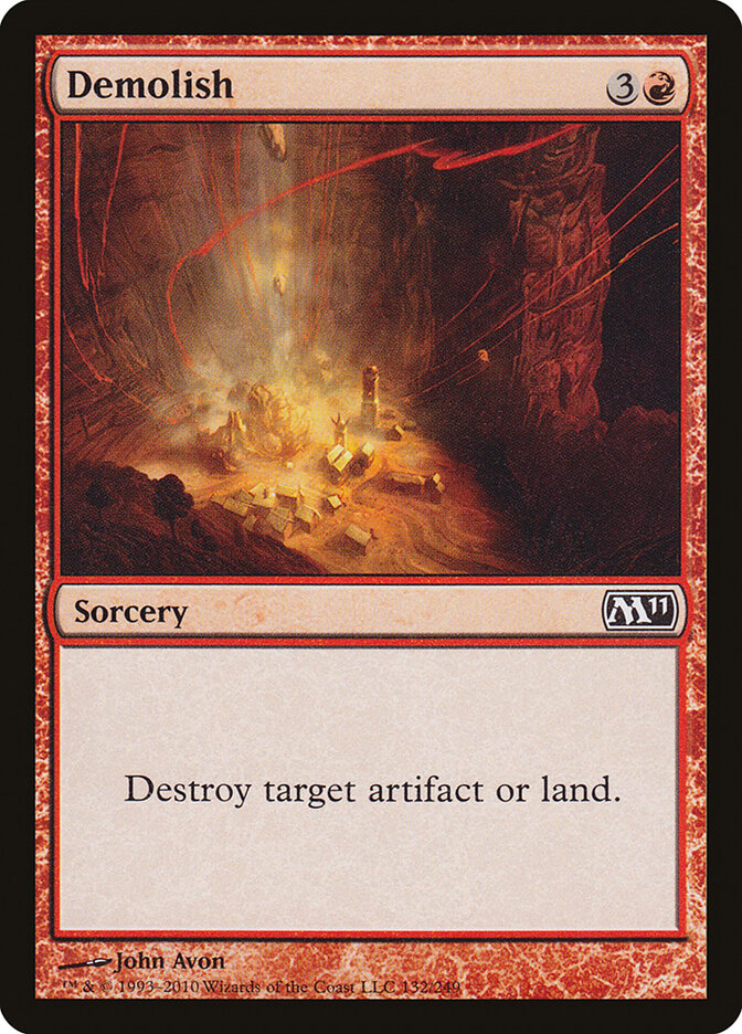 Demolish card front