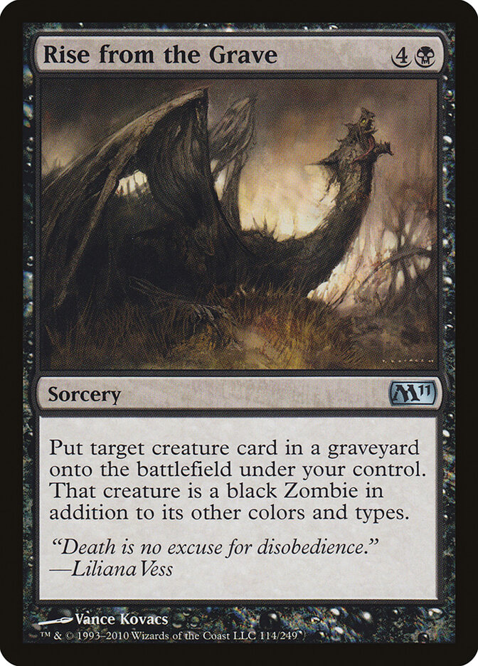 Rise from the Grave card front