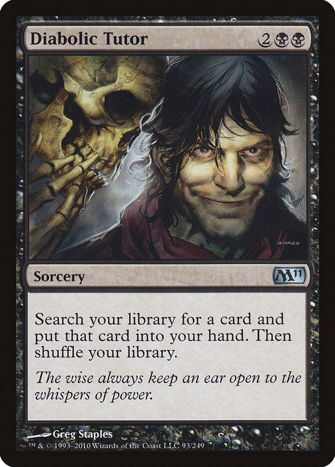 Diabolic Tutor card front