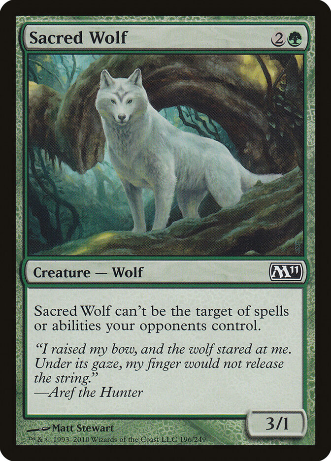 Sacred Wolf card front