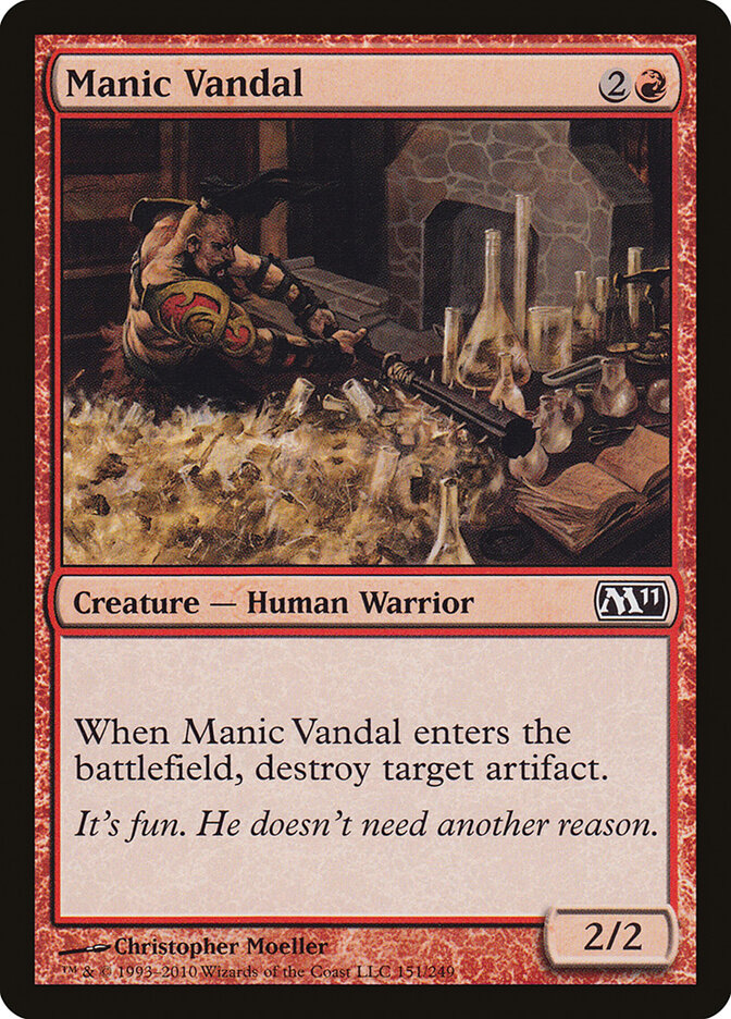 Manic Vandal card front