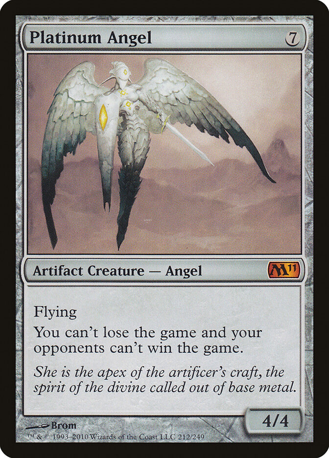 Platinum Angel card front