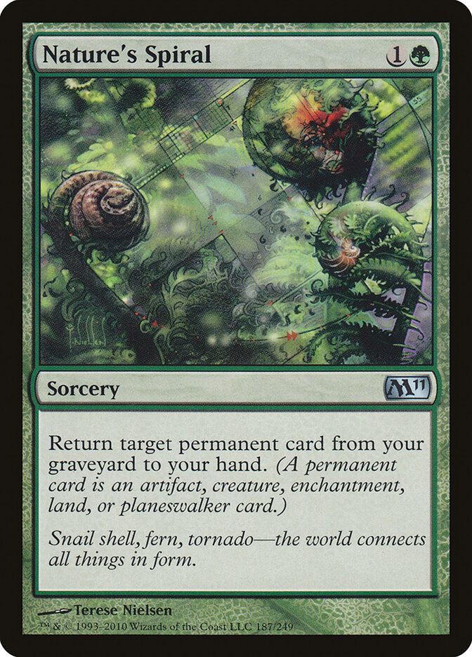 Nature's Spiral card front