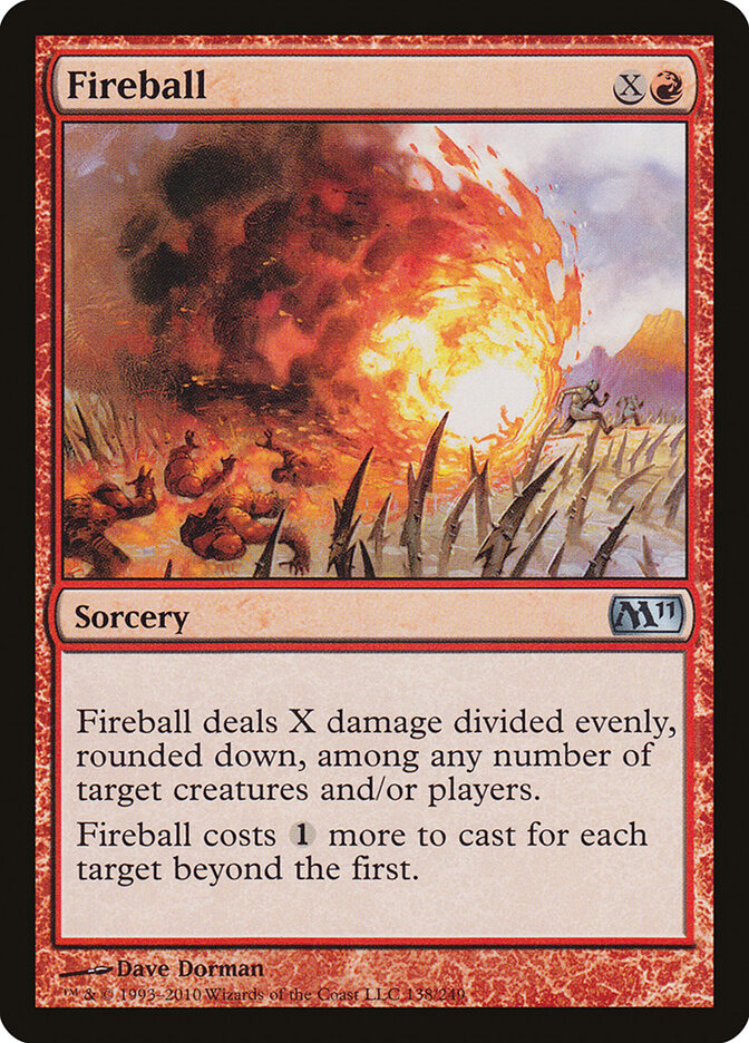 Fireball card front