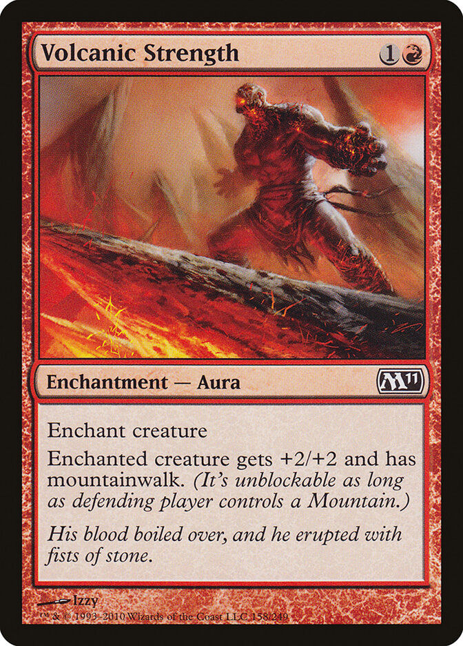 Volcanic Strength card front
