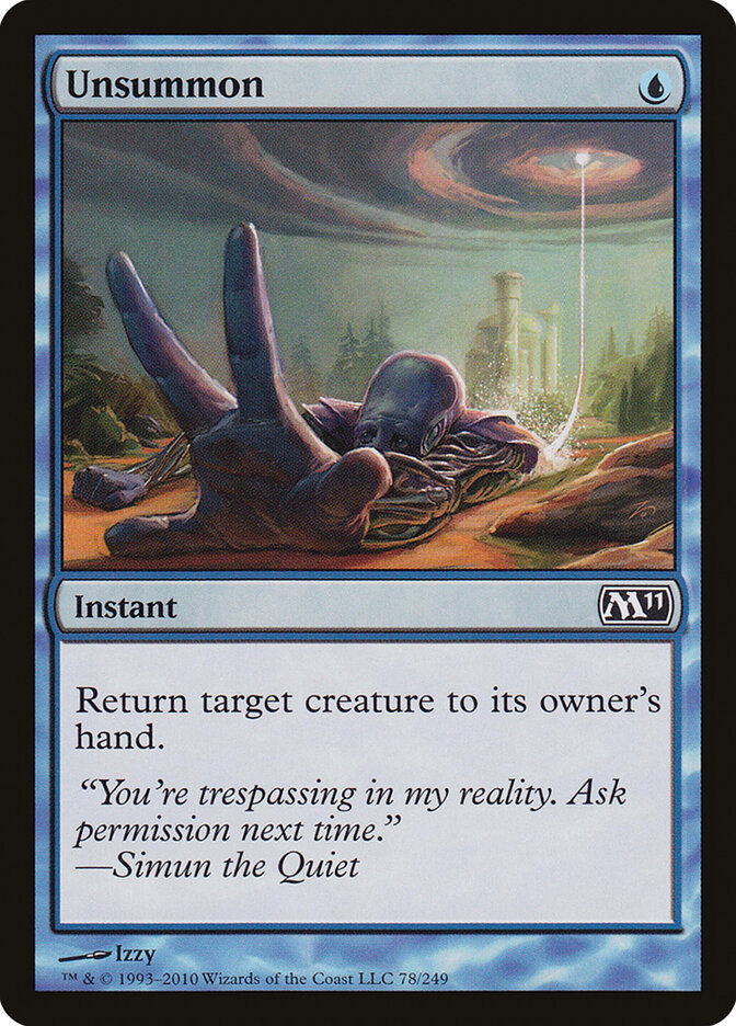 Unsummon card front