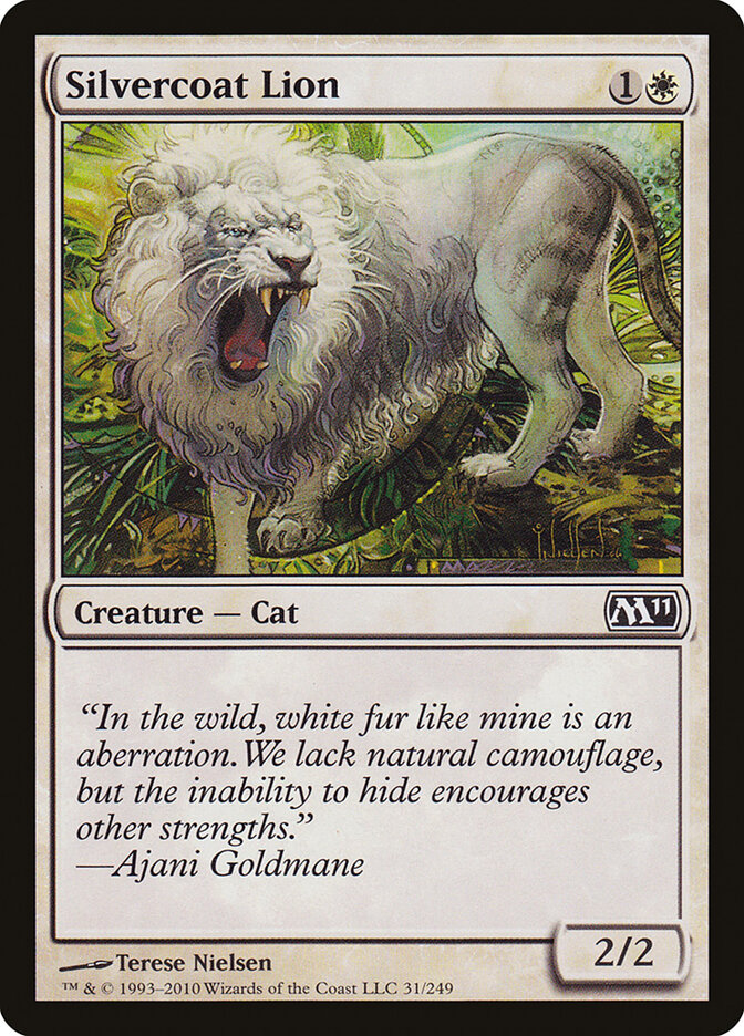 Silvercoat Lion card front