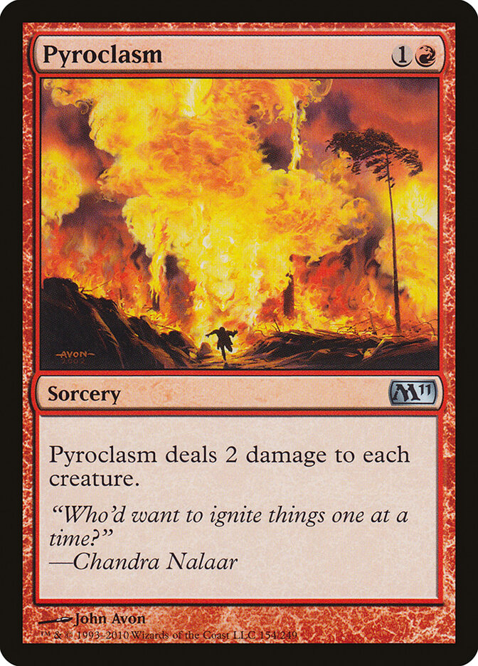 Pyroclasm card front