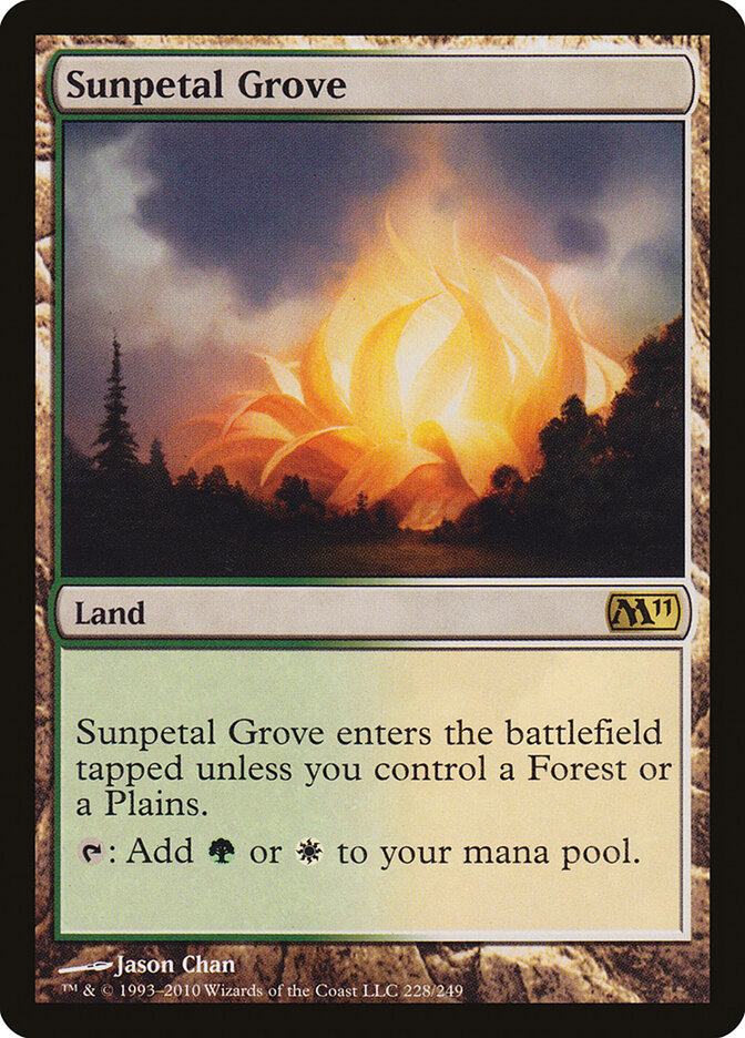 Sunpetal Grove card front