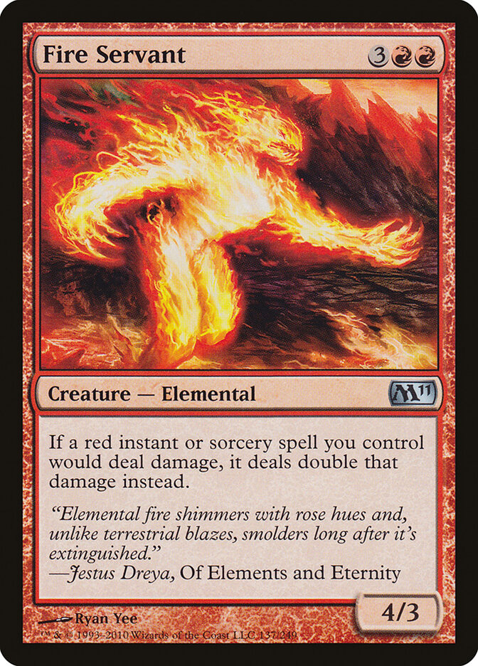 Fire Servant card front