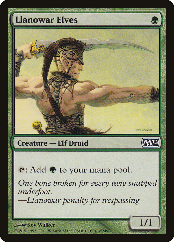 Llanowar Elves card front
