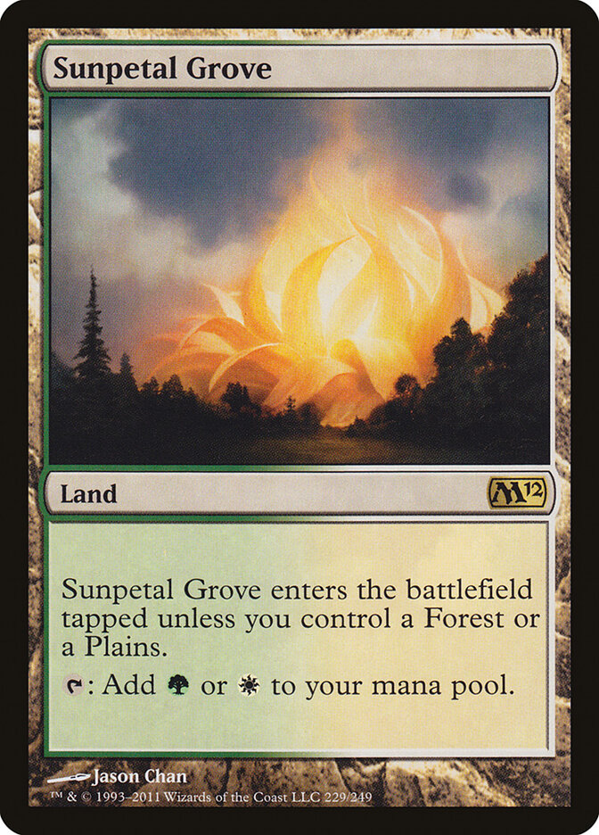 Sunpetal Grove card front