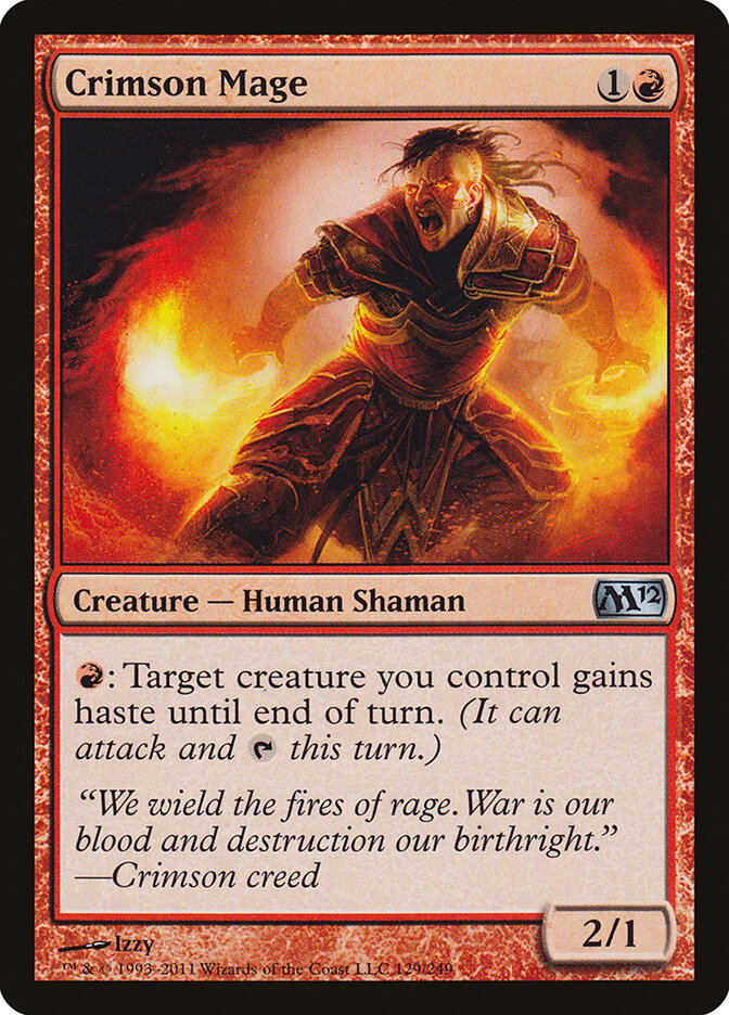 Crimson Mage card front