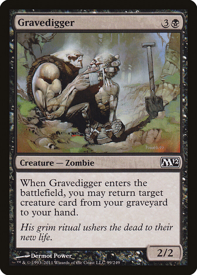 Gravedigger card front