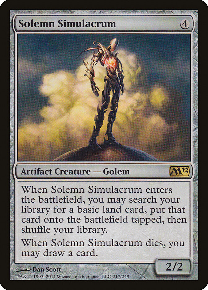 Solemn Simulacrum card front