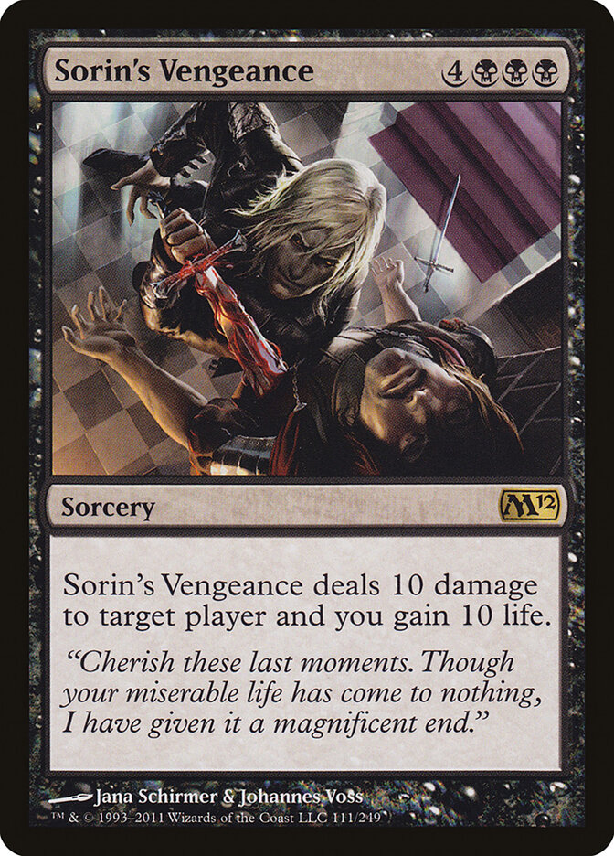 Sorin's Vengeance card front