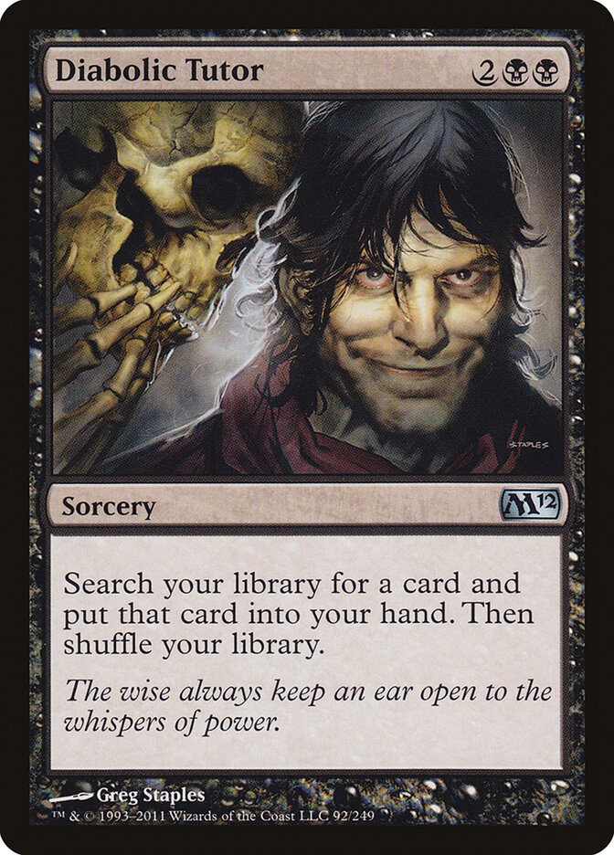 Diabolic Tutor card front